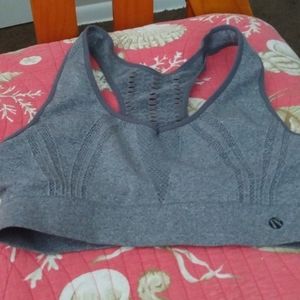 Gray Sports Bra